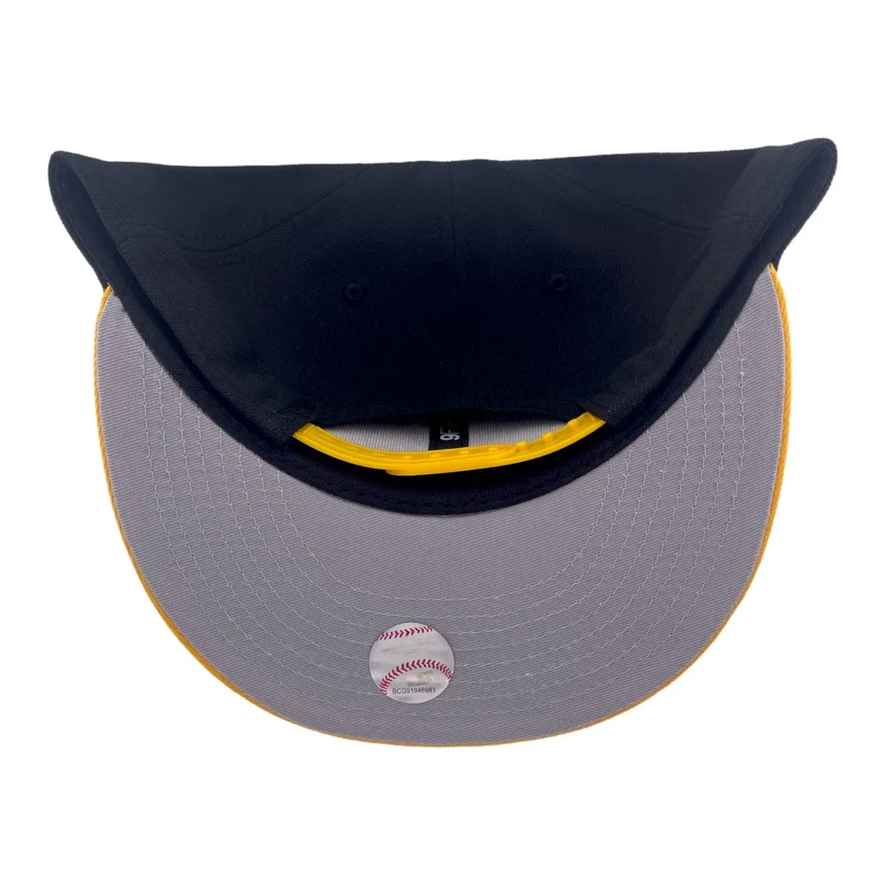 New Era Pittsburgh Pirates Team Script Logo Black/Yellow MLB 9FIFTY Snapback Hat
